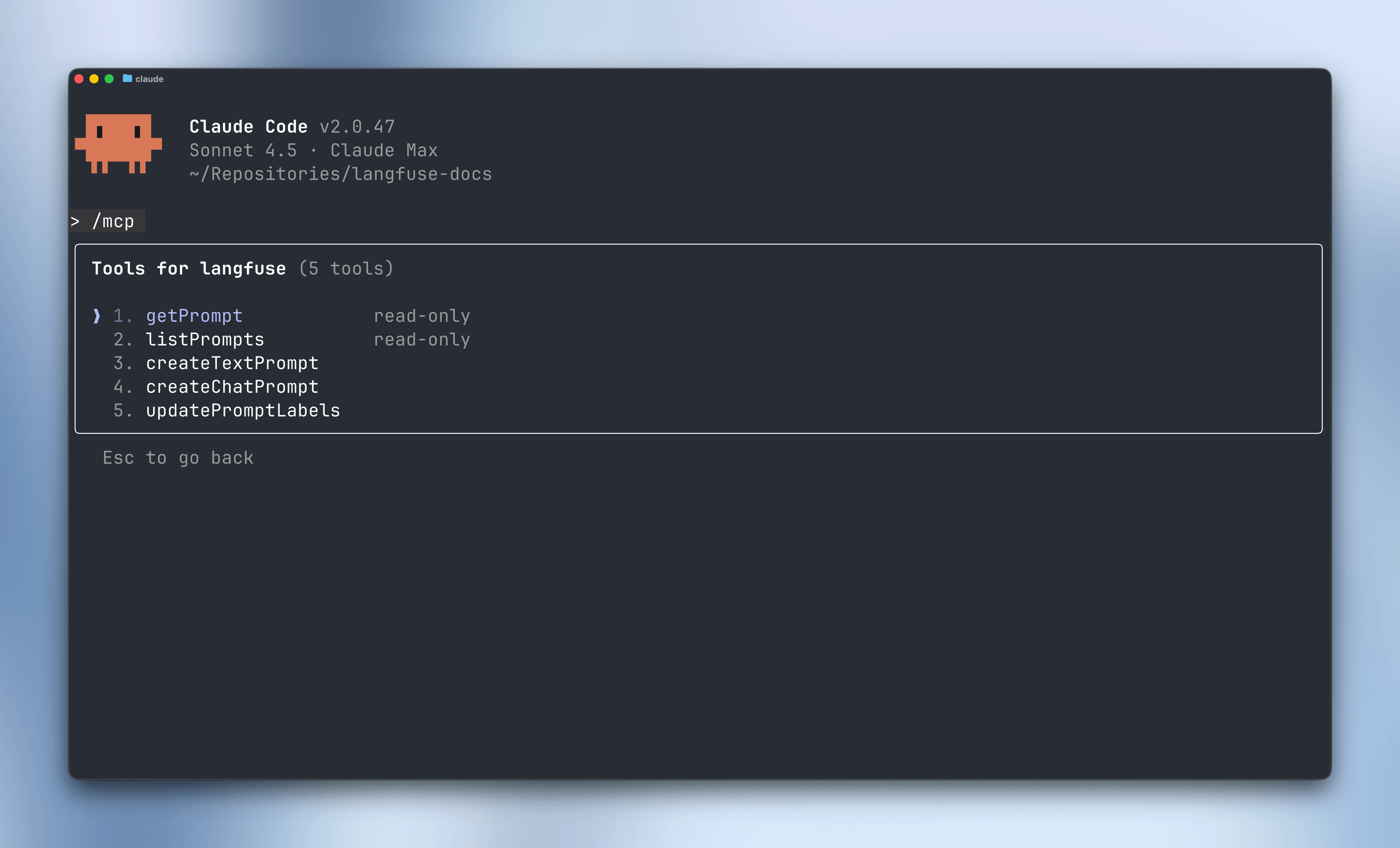 Hosted MCP Server for Langfuse Prompt Management